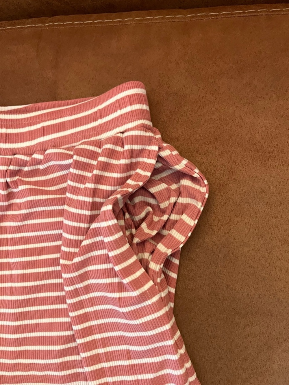 Boutique Womenspink and white striped ribbed halterneck top and lounge pants set - Picture 8 of 11